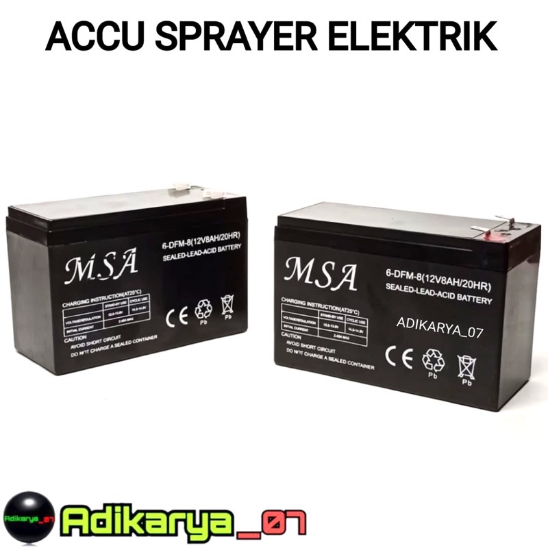 Aki Sprayer Elektrik 12v 8AH Battery Sprayer Elektrik Baterai Sprayer Elektrik