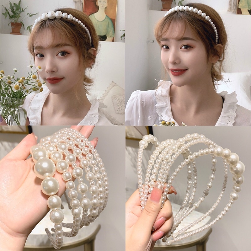 Bando Mutiara Bando Queen Bando Dewasa Model Crown Bando Korea Mutiara dan Permata