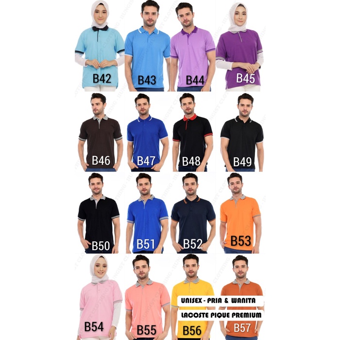 Berkuwalitas Kaos Polo Hijau Botol Kerah Abu / Kaos Kerah / Poloshirt / Polo Unisex
