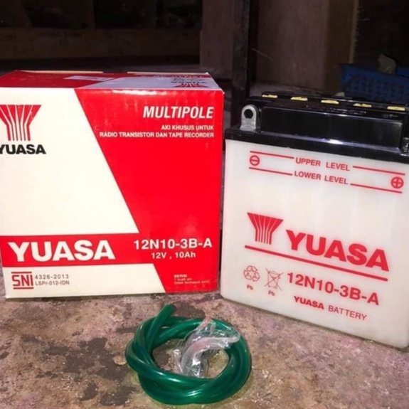 AKI YUASA 12N10-3B-A VESPA RODA TIGA BINTER MERCY SETRUM || AKI YUASA 12N10-3B-A MULTI