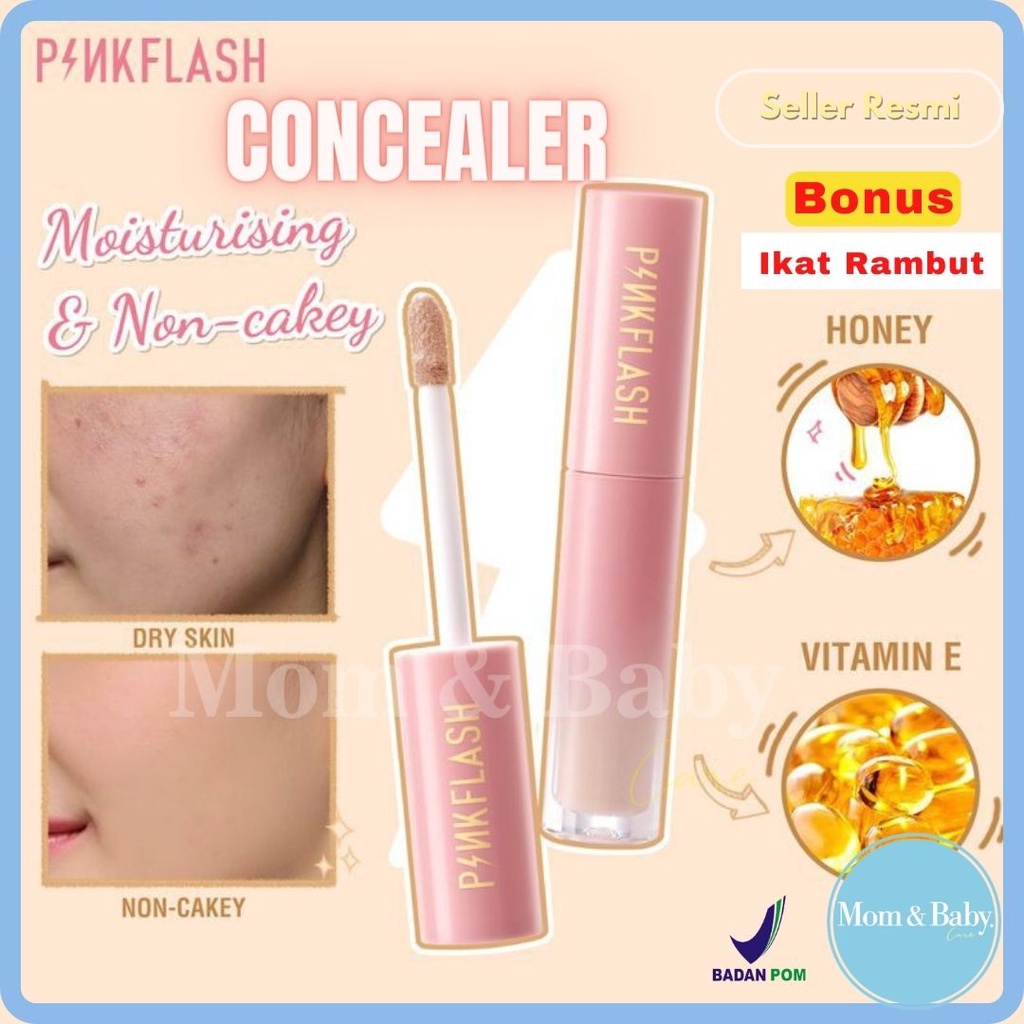 PINKFLASH Lasting Matte Concealer | Pink Flash Liquid Concealer Tahan Air Tahan Lama BPOM PF-F04 n