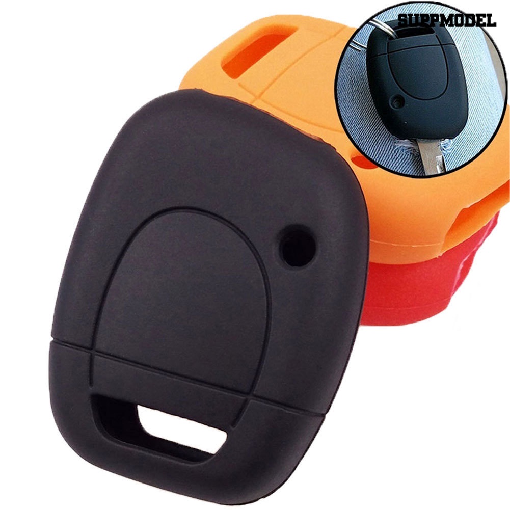 [Dekorasi] 1tombol Silikon Remote Mobil Key Fob Cover Shell Case Untuk Renault Twingo Clio