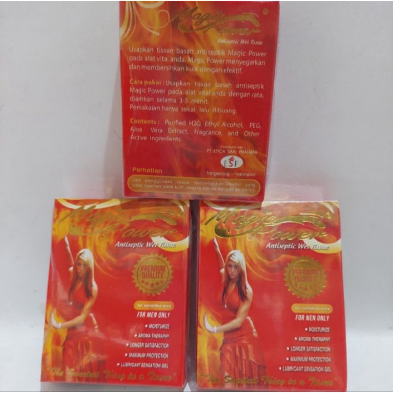 Tissue/ Tisu Magic Power merah /tisu power magic