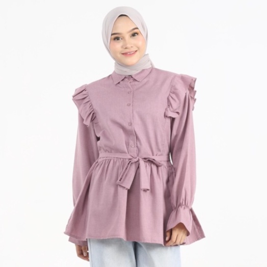 KEMEJA POLOS RUMBAY ZANA KATUN SUPERNOVA BLOUSE PREMIUM SHIRT BTS B635 CO