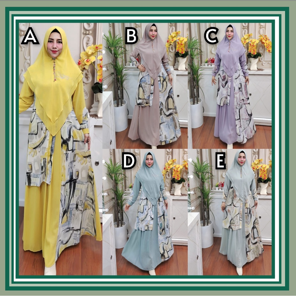 Erina syar'i gamis syari ori by Princess Princes  (mohon cek stok dulu)