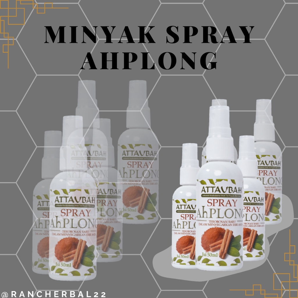 MINYAK SPRAY AH PLONG ATTAUBAH Minyak Gosok Penghangat Tubuh Minyak Kayu Putih Melegakan Pernapasan