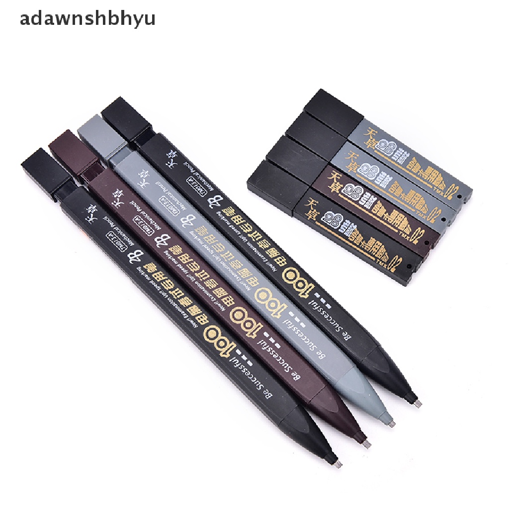 Adawnshbhyu 2B Hitam Lead Holder Ujian Pensil Mekanik Dengan Lead Refill Set Perlengkapan Kantor ID