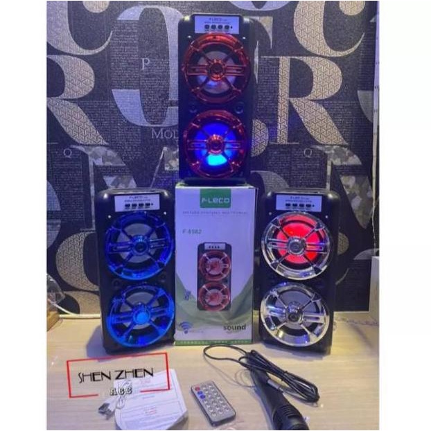 SPEAKER BLUETOOTH KARAOKE SPIKER KARAOKE BLUETOOTH  MIC MURAH KARAOKE MUSIC BOX PORTABLE PORTABEL [C