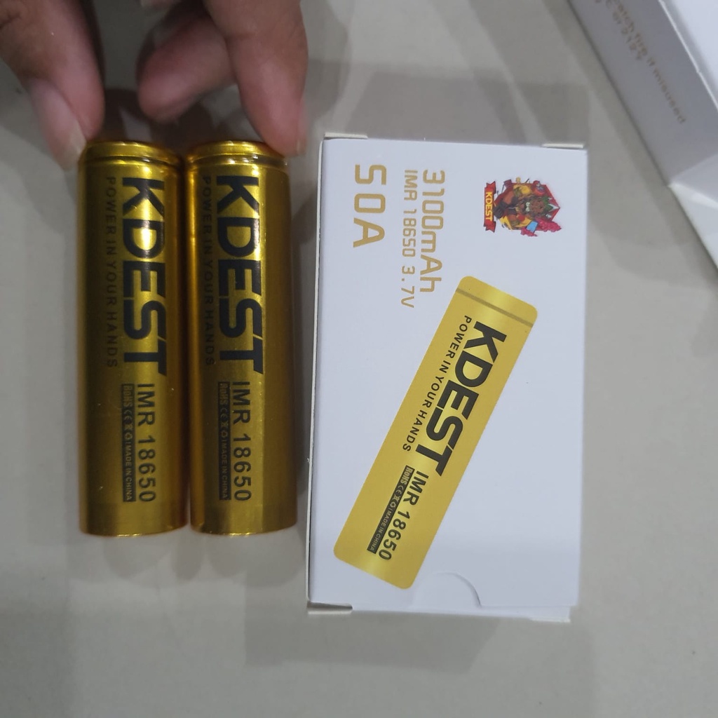 BATERAI KDEST GOLD 18650 - 3100MAH 50A