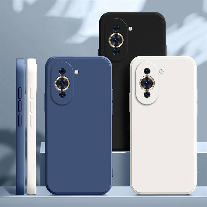 Original Phone Case Untuk Huawei Nova 10pro Kamera Perlindungan Persegi Silikon Cair Lembut Mewah Klasik Cover