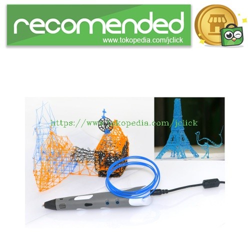 

3D Stereoscopic Printing Pen for 3D Drawing - White/Black