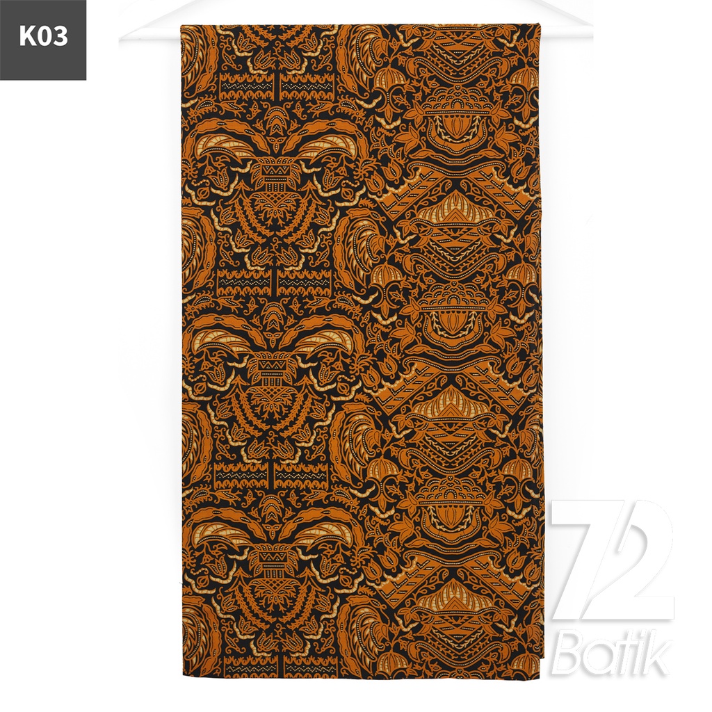 KAIN BATIK PREMIUM Bahan Katun Motif Rumah Sayap Warna Coklat Hitam 723078 Cap 72IL Jarik Jarit Samping Kebat Panjang Batik Katun Modern Premium Bahan Seragam Batik Pernikahan Kantor Keluarga Murah Kamen Jadi Batik Bali Lembaran