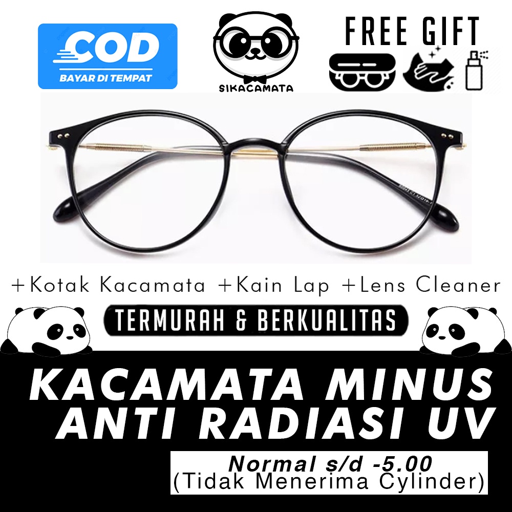 Kacamata 2955 MINUS ANTI RADIASI UV Hp, Laptop, Gadget -0.50 s/d -5.00 Oppa Korea Fashion Kotak pria &amp; wanita Blue Light Blocking