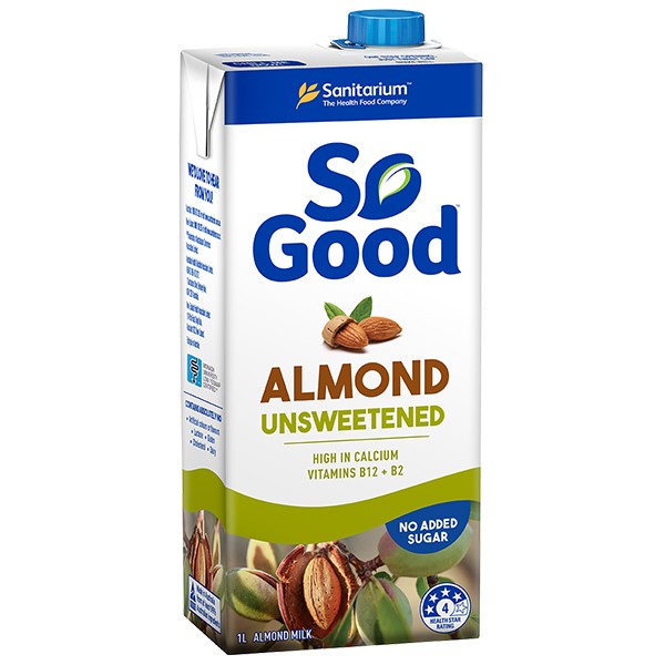 

NEW Sanitarium So Good Almond Milk Unsweetened 1 L