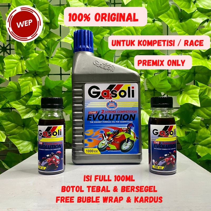 Oli Samping Gasoli Evolution For Competition 2T Repack 100ml Full Synthetic