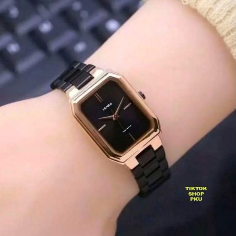 NEW COD!!! Jam Tangan Wanita Mirete Original || water resistan Murah || Rantai stainliss steel model Analog || Jam Tangan Wanita paling Kekinian Dan Terlaris || Jam Tangan Cewek Cantik || Jam Tangan wanita persegi CoD