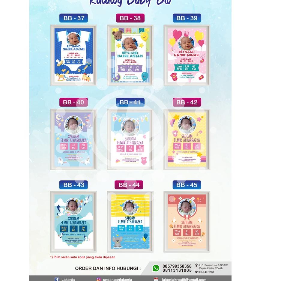 Big Surprise Biodata Kelahiran Bayi/ Baby bio/ Biodata Bayi