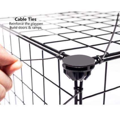 V(72㊛) olla Pet Cage Stackable Pet Fence 35*35CM-DIY Pet Cage For Dog Cat-DIY Pet Metal Wire Kennel 