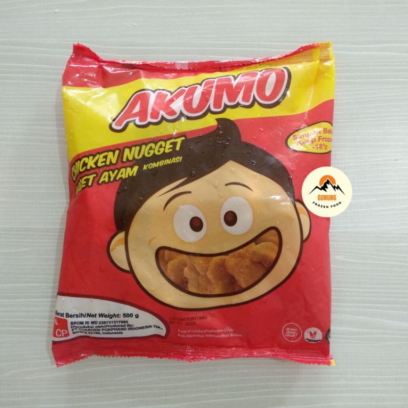 

Akumo Nugget Ayam 500gr dan 1kg