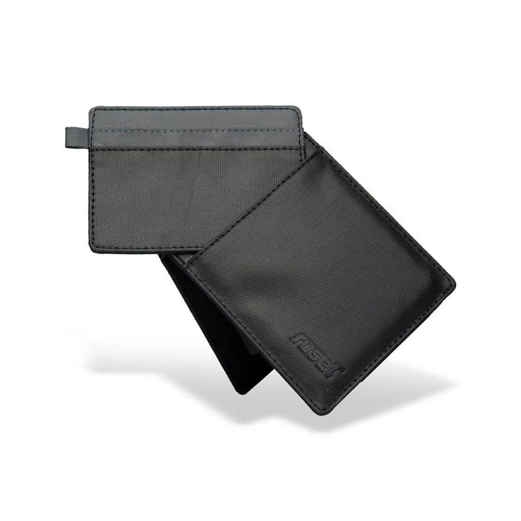 HEYRUS RUSEL I Hiro Wallet Black Dompet Pria Lipat