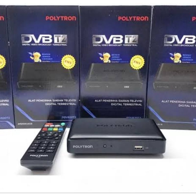 Ready Set Top Box Polytron PDV 620T2 / PDV 709T2 STB WIFI Penangkap sinyal STB Polytron Penerima Sia