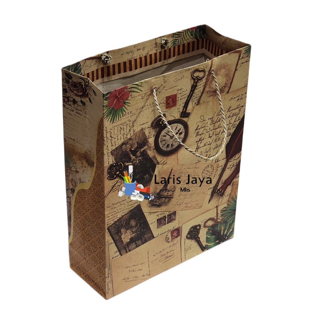 

Medium Paper Bag Vintage IF-PPVT Tas Kertas Kado Tanggung