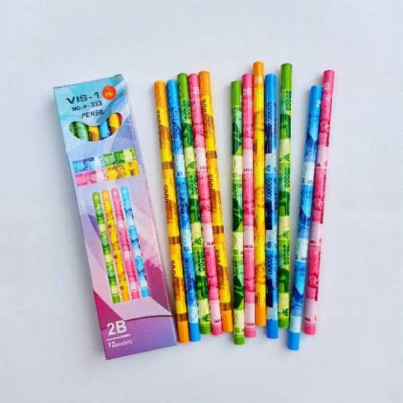 

Grosir Pensil 2B VIS - 1 motif Uang isi 24 pax