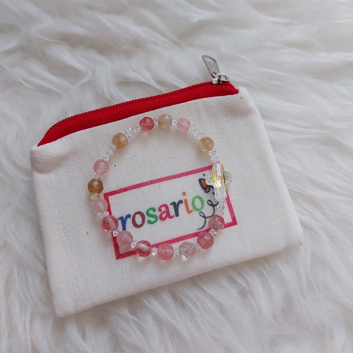 Rosario - Gelang Rosario Salib Swarovski - Hollishop