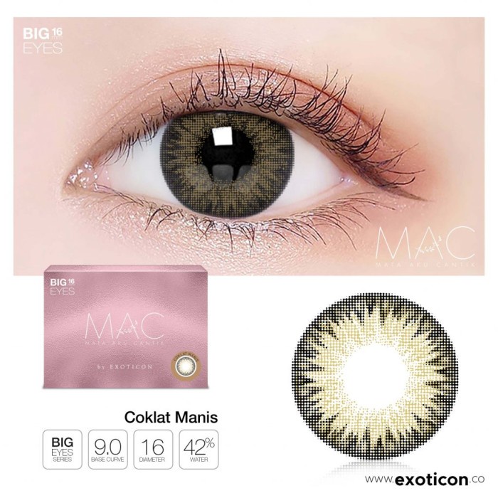 Softlens Minus x2 MAC (Ready Stock) - Cokelat, NORMAL