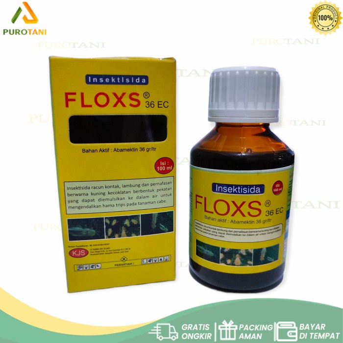 Floxs 36EC Insektisida Abamektin Abamectin 36 EC 100 ml