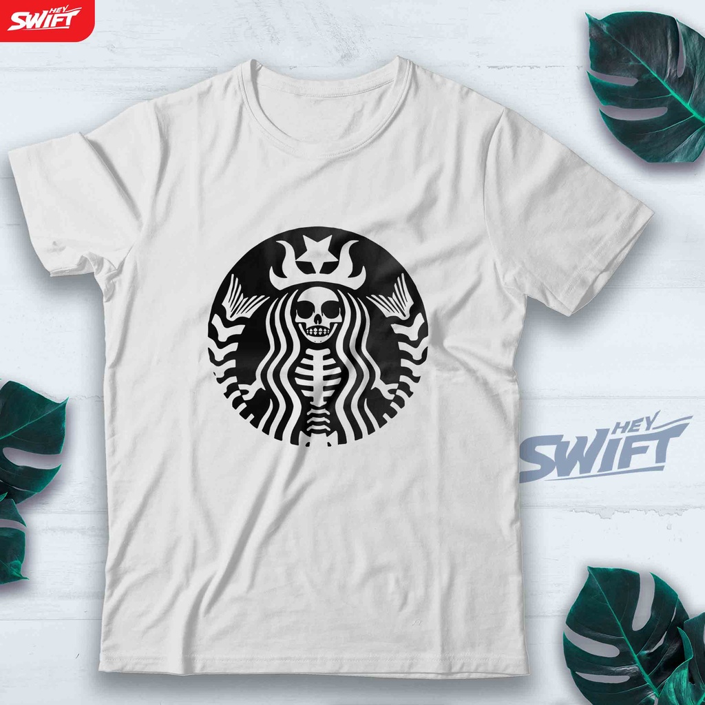 KAOS Starbucks - Death skull TSHIRT BAJU DISTRO