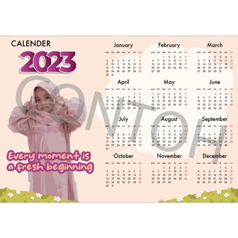 

Custom Kalender Dinding 2023 landscape