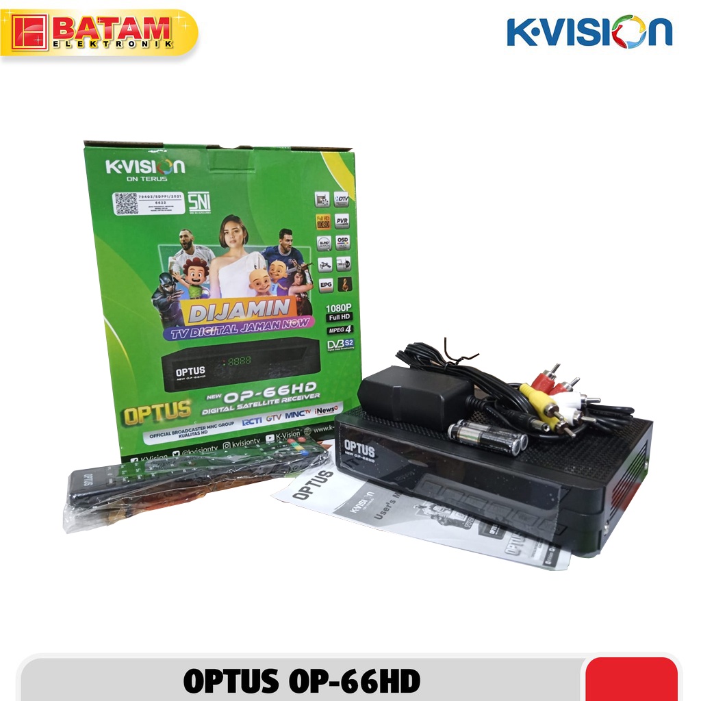 TV satellite murah Receiver Parabola Optus OP-66 HD C Band By K Vision