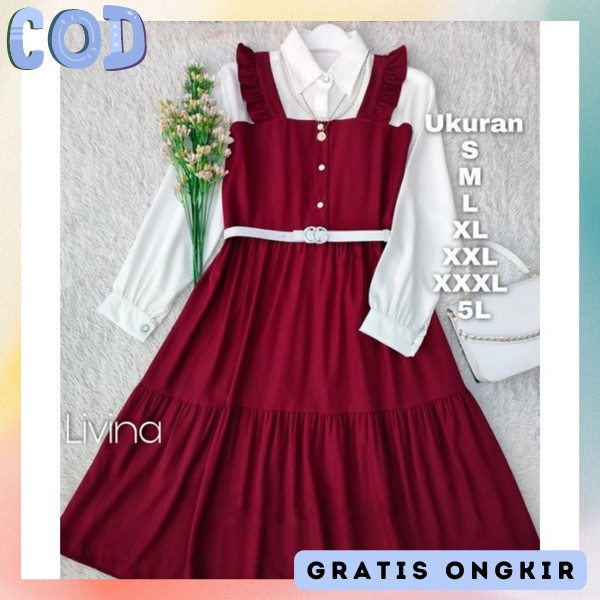 Tinik Dres Murah Tonik Lngn Pnjng Atasan Thunix Branded Buju Atasan Kasual Tuniq Cewek Cantik Pakaia
