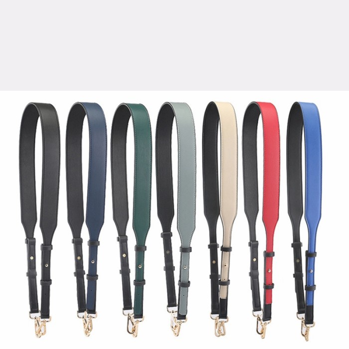 Mk Ajustable Leather Bag Strap Two One Strap Tali Tas Panjang Pendek