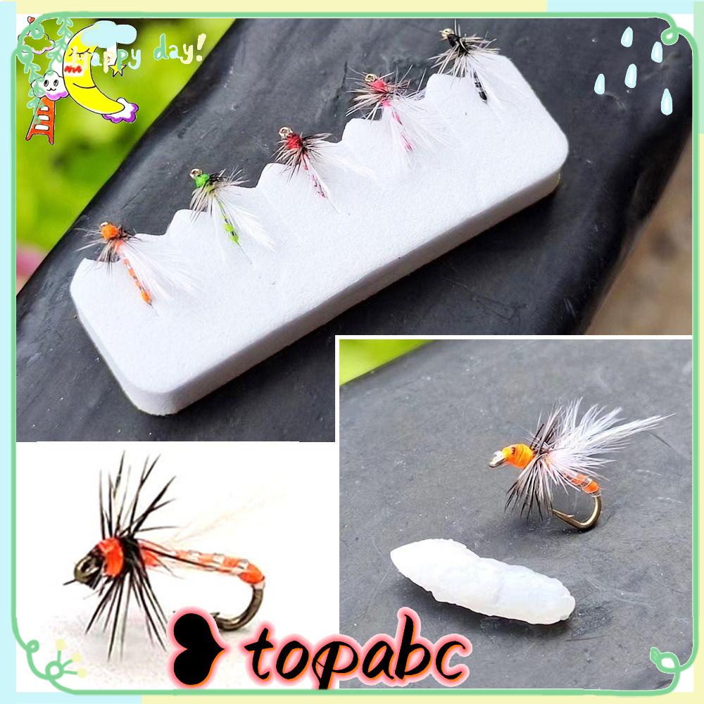 Top 5pcs/box Umpan Pancing Fly Trout Panas Serangga Engkol Renang Treble Hooks Brown Caddis