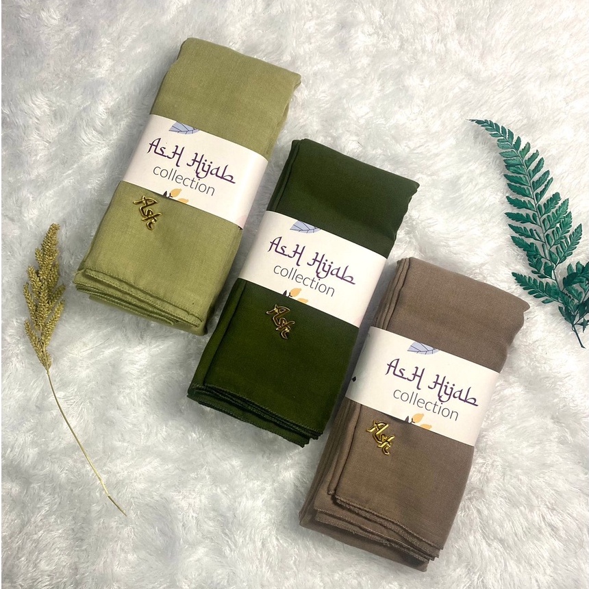 Hijab Segi Empat Voal Premium Polos By AsH Hijab