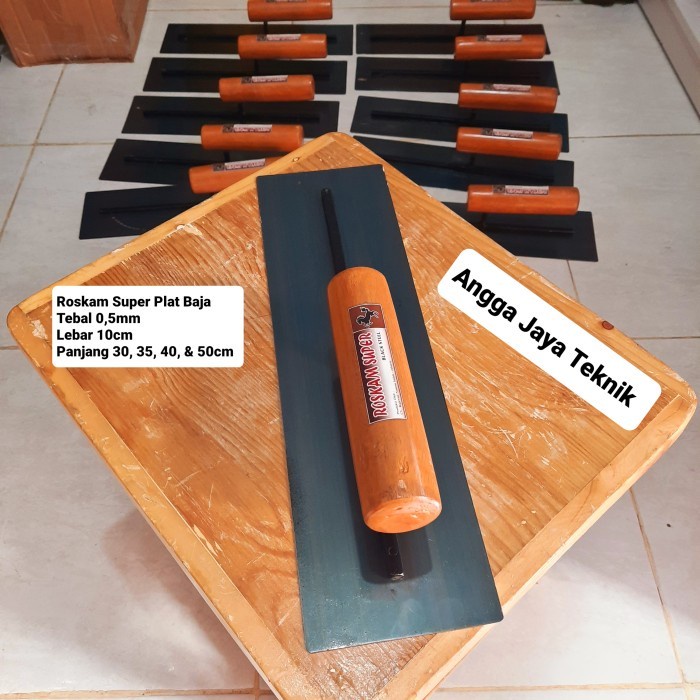 Dijual Raskam Atau Roskam Plat Baja 35Cm ( Alat Acian Tembok ) Tbk