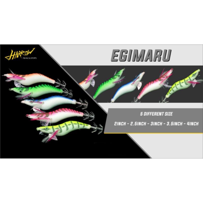 umpan cumi. squid lure, Egi egimaru. harrow. murah 2. 2.5. 3. 4
