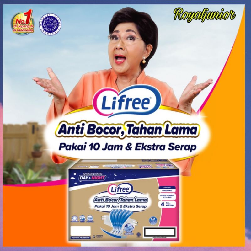 [Ball] Lifree Popok Perekat Dewasa Lansia Ibu Melahirkan Ukuran M8 L7 XL6