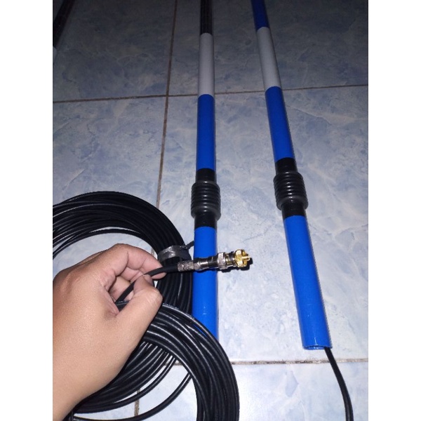 ANTENA HT FLOWER POT DUALBAND KABEL RG58 PANJANG 10 METER