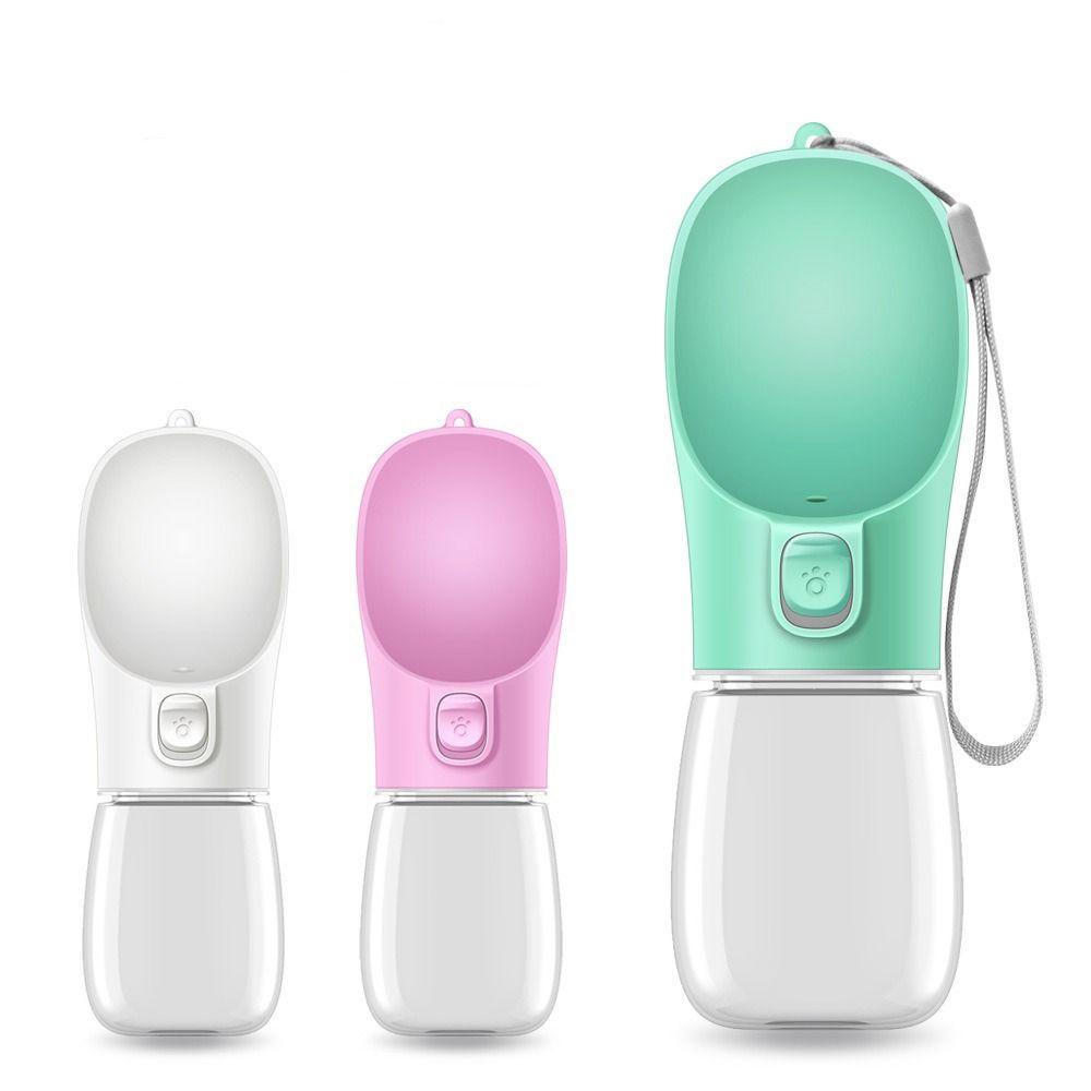 [Elegan] Botol Air Minum Anjing Portable Untuk Berjalan Hiking Dengan Penyimpanan Pets Feeder Bowl