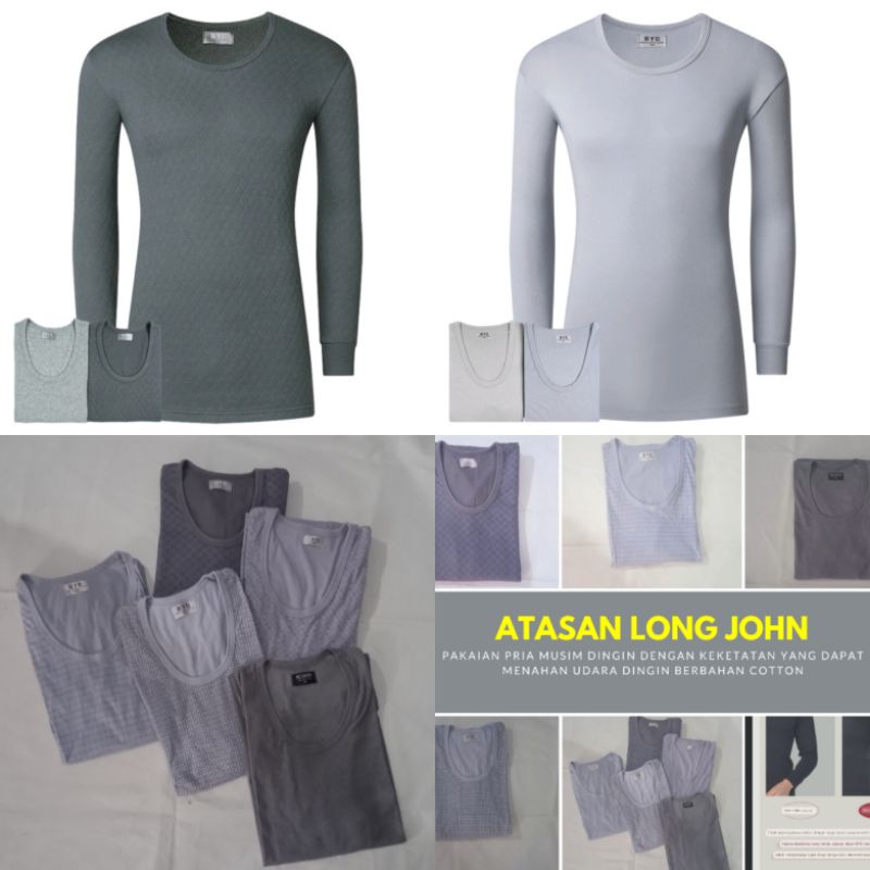 Atasan Long john pria kualitas B