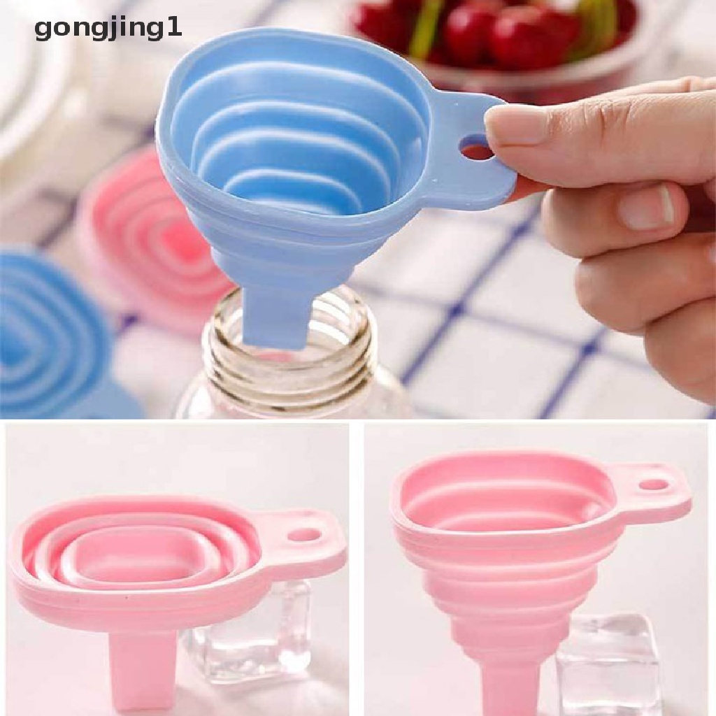 Ggg Corong Lipat Silikon Corong Dispenser Cairan Rumah Tangga Corong Portable Alat Dapur ID