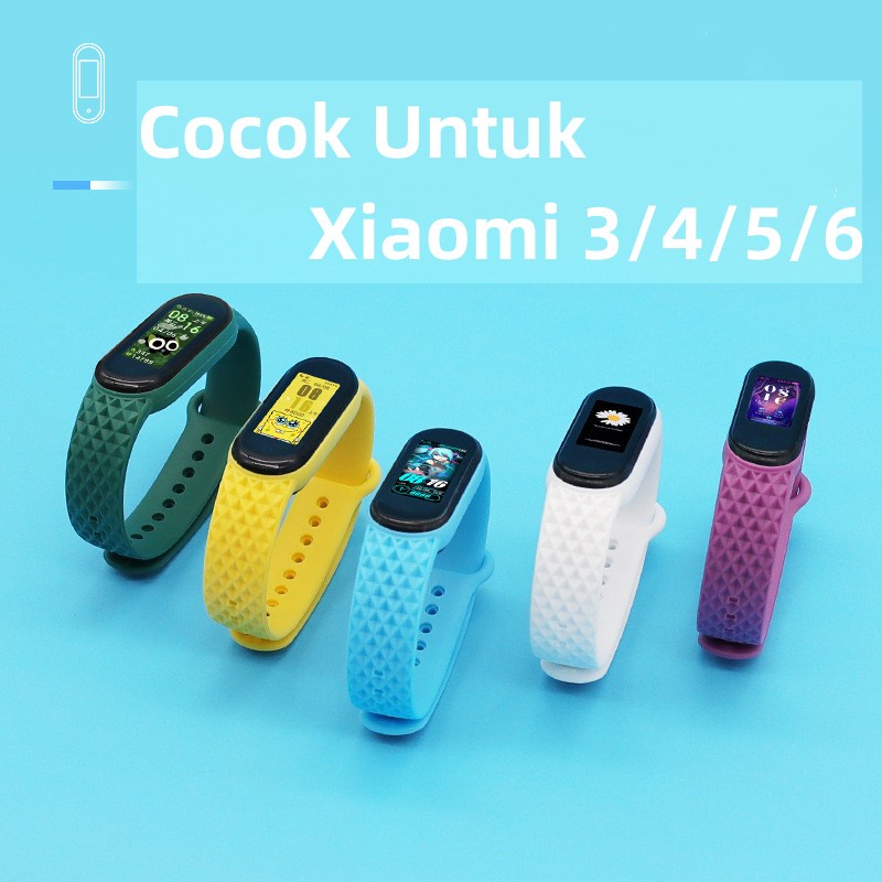 Strap Mi Band 6 / Strap Mi Band 5  Tali Pengganti Model Belah Ketupat untuk Xiaomi Mi Band 3/4/5/6