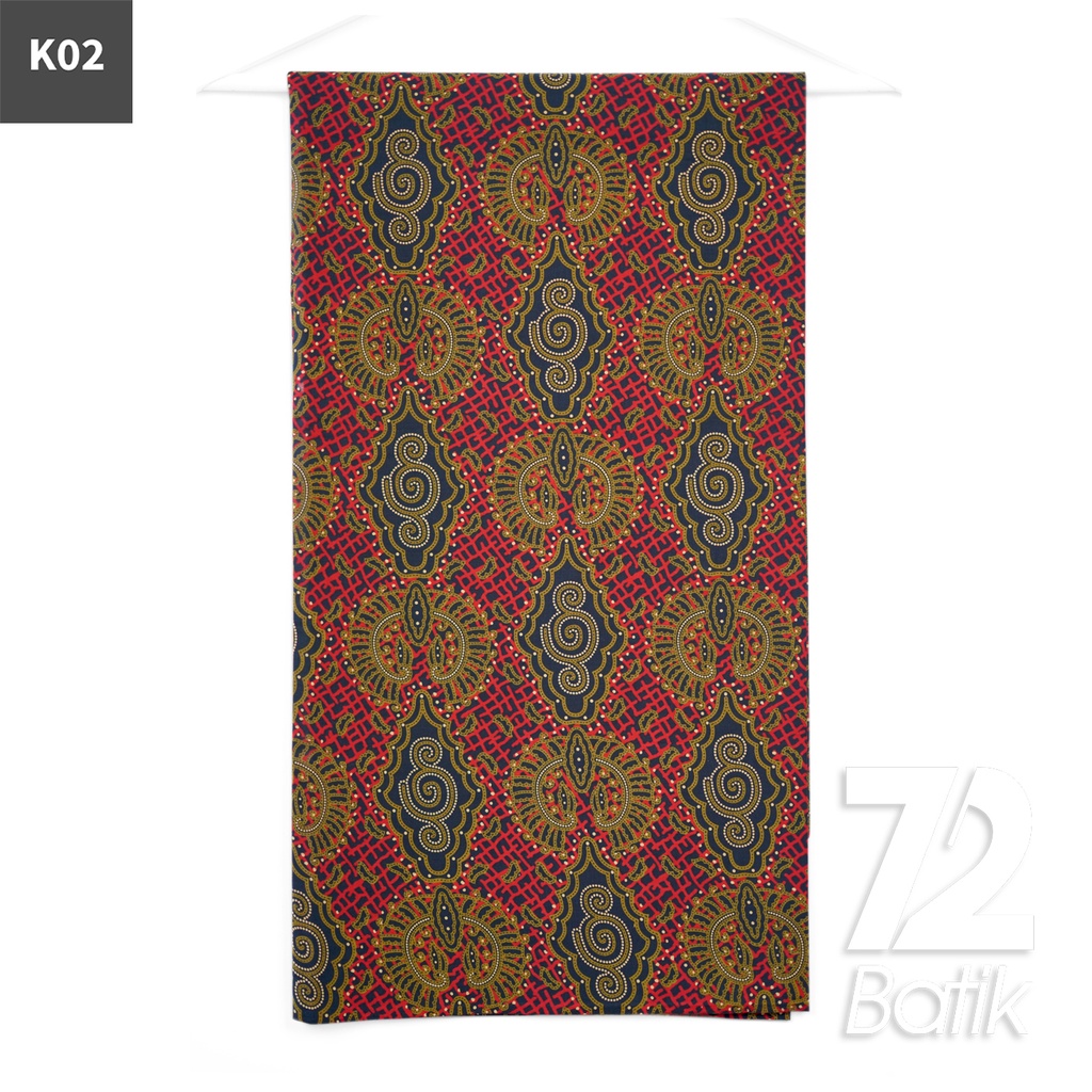 KAIN BATIK KATUN Premium Motif Klasik Warna Ungu Gold 722999 Cap 72IL Jarik Jarit Samping Kebat Panjang Batik Katun Modern Premium Bahan Seragam Batik Pernikahan Kantor Keluarga Murah Kamen Jadi Batik Bali Lembaran