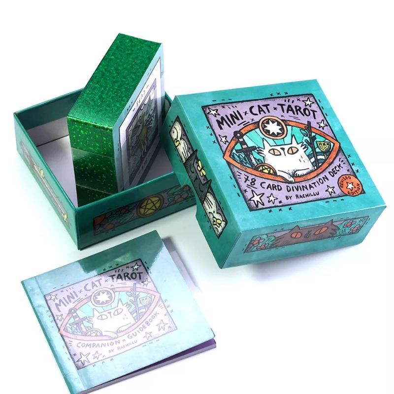 Mini Cat Tarot Hardcase 8x8cm include guide paper