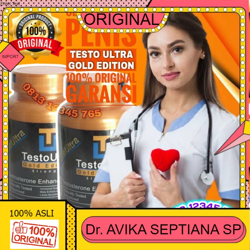 TESTO ULTRA TESTO ULTRA GOLD Obat Pembesar Kesehatan Pria Asli Original Herbal Testoultra - TESTO UL