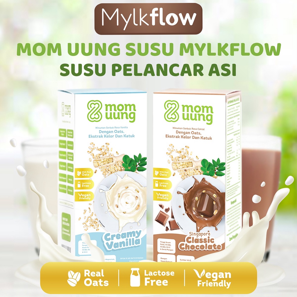 Mom Uung Susu Vegan Pelancar ASI Mylkflow dengan Kedelai dan Oat