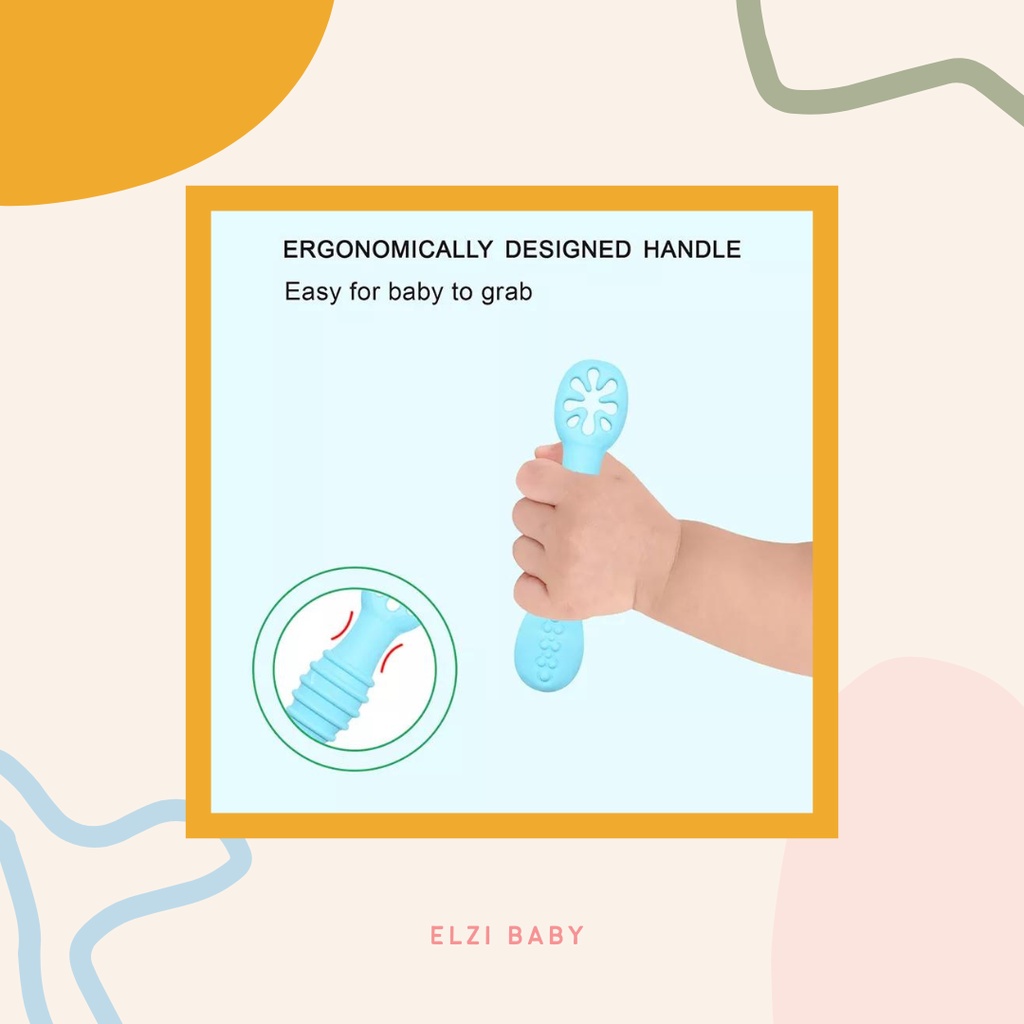 Lababy Silicone Spoon | Sendok Bayi